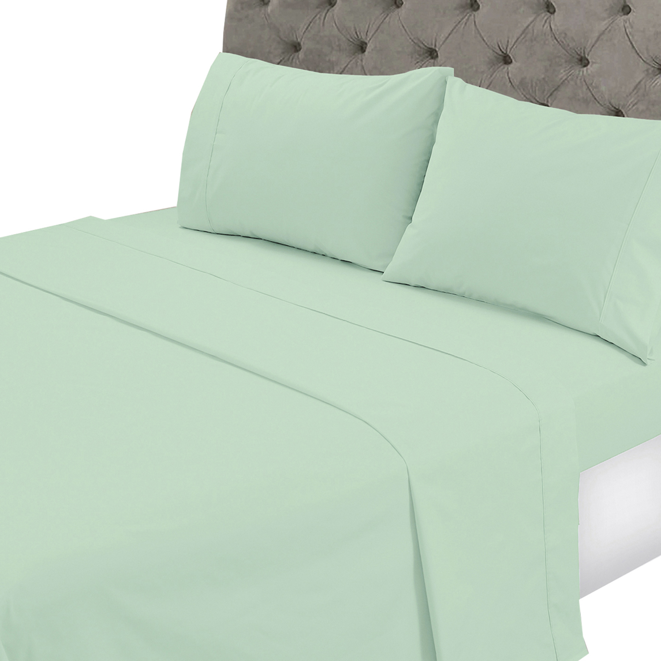 Mallorca - Juego De Sábanas T144 Lisa Esmeralda King