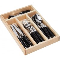 Laguiole Jean Dubost - Set Cuchilleria 24 Piezas Negro