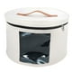 thumbnail image 4 of Caja de almacenamiento para sombreros, caja para sombreros, contenedor de almacenamiento apilable para mujeres y hombres, cubo organizador de fieltro, , Blanco 33x26cm, 4 of 5