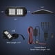 thumbnail image 2 of Kit de luces LED RGB para rocas Nilight, 6 piezas, gran angular, Bluetooth, 2 of 9