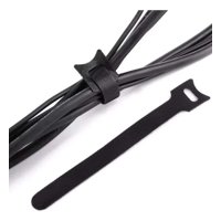 Gen - 20X Pack Amarra Cable Organizador Reutilizable Velcro Cintas Negro