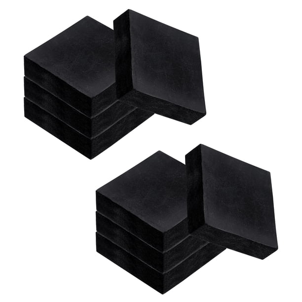 Uxcell 8 Paquete de Almohadillas de Goma Antivibración, 2" x 2" x 0.6" Almohadillas Cuadradas de Goma Absorbente de Impactos