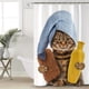 thumbnail image 3 of 1pc Waterproof and Mildew-Proof Bathroom Shower Curtain with Funny Cat Pattern - Perfect for Bathroom Decor and Windows, 3 of 4