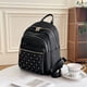 thumbnail image 2 of Classic Vintage Style Women Backpack Leather PU Fashion Backpack Women Travel Bag Casual Solid School Bag for Girl, 2 of 3
