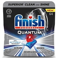 Tabletas Para Lavavajillas Finish Quantum 64Ct Ultimate Clean & Shin