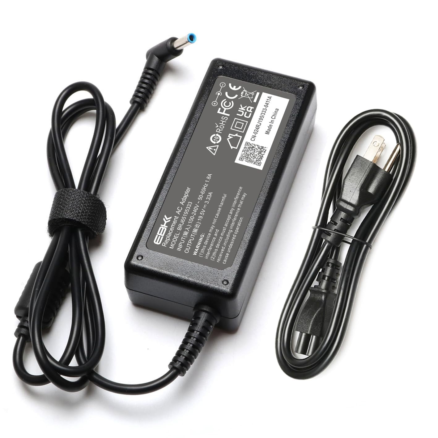 Cargador De Portátil Ebkk 65 W 19,5 V 3,3 A Para Hp Elitebook 820-850