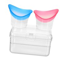 Ioensy - 2 Vasos De Silicona Para Lavado De Ojos, Para Limpieza De Ojos Y Maquillaje, Color Rosa Y Azul.