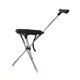 thumbnail image 5 of Bastón Con Asiento Bastones De Trekking Plegables Silla De Bastón Para Escalar Cola Adultos Blanco, 5 of 5