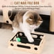 thumbnail image 3 of Caja de enriquecimiento con rompecabezas y rascador para gatos de madera maciza MB MBEAU, 3 of 7