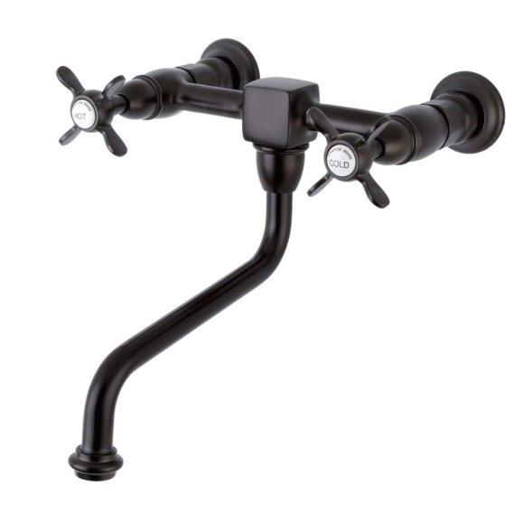 Grifo de baño de montaje en pared Kingston Brass Essex KS1215BEX