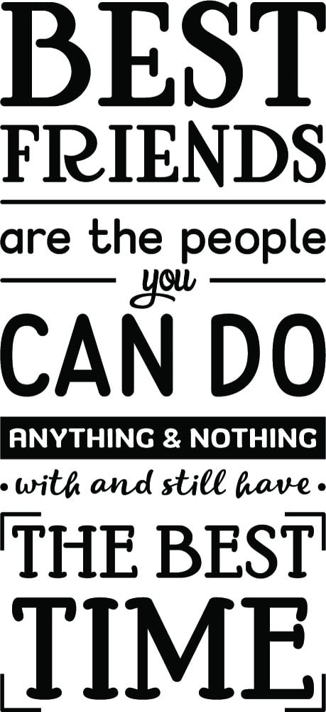 Rienda Libre Graphics - Decomural Best Friends Friendship Ws-46223