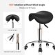 thumbnail image 5 of Taburete rodante KKTONER giratorio ajustable con ruedas, 5 of 8