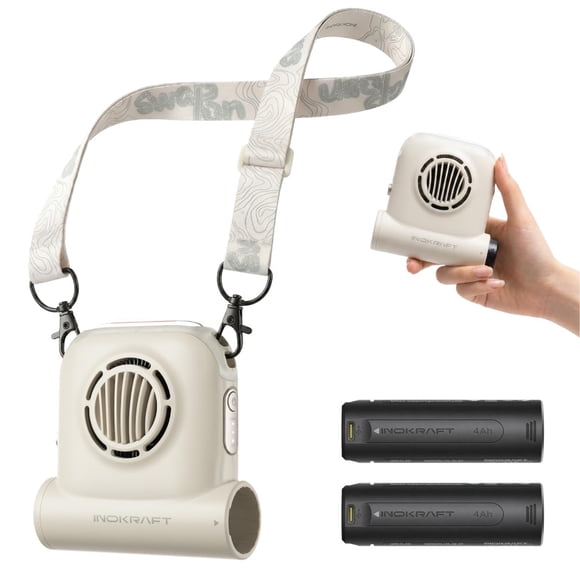 Ventilador de Cintura InoKraft 2x4Ah Blanco