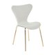 thumbnail image 1 of Silla Corazón Velvet Gold - Blanco Invierno, 1 of 2