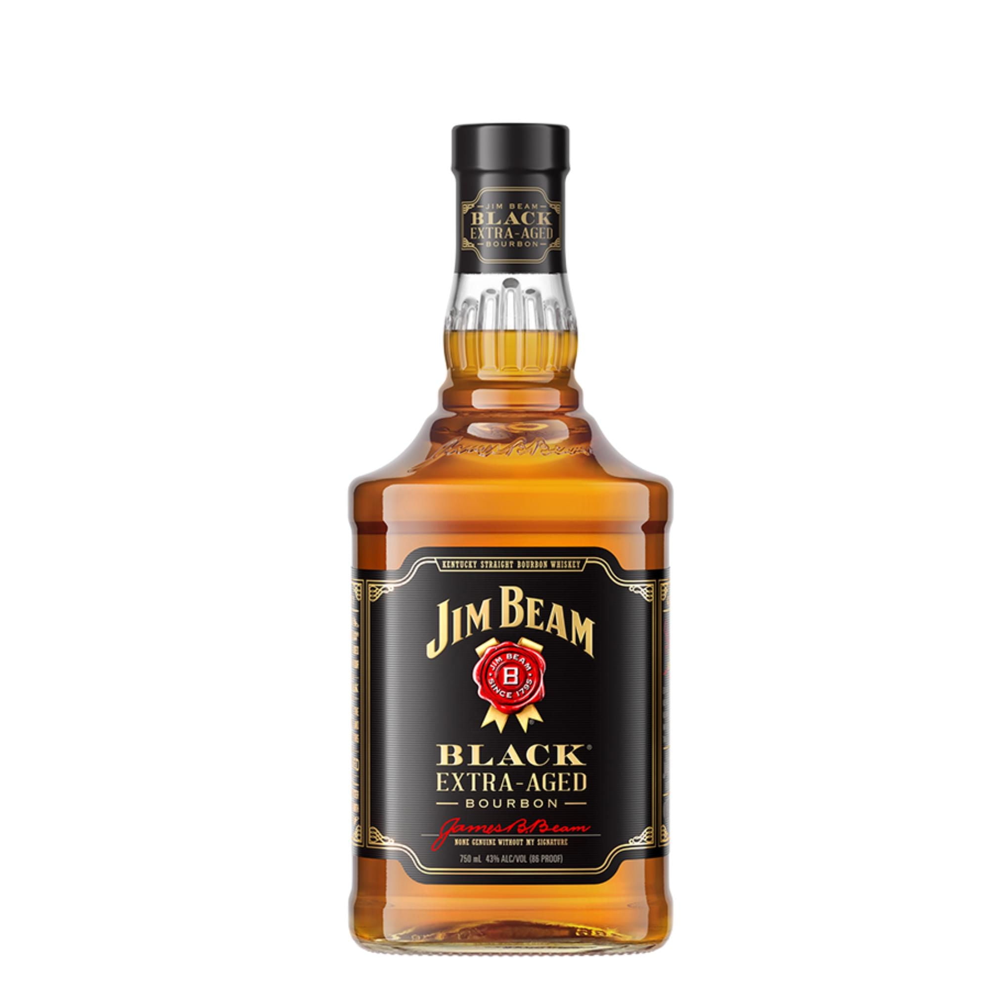 Whisky Bourbon Black 6 Años 43° Botella 750 cc Jim Beam