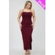 thumbnail image 5 of Vestido Largo con Espalda Cruzada y Abertura en el Muslo, Talla Grande, 5 of 5