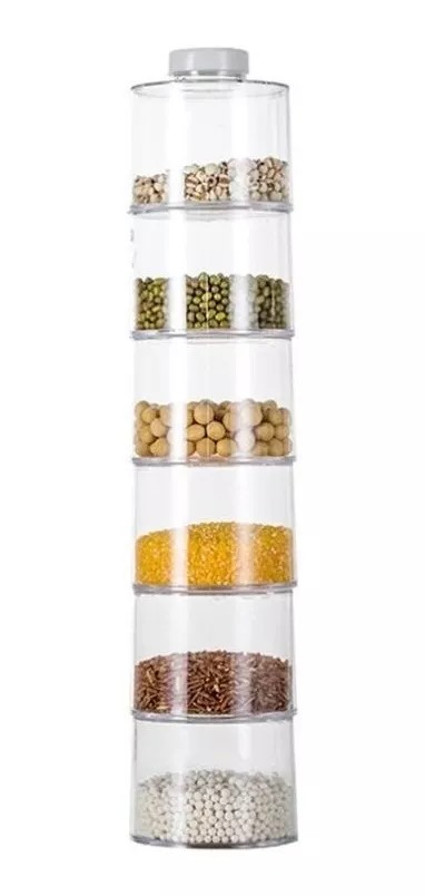 Genérico - Especiero Modular Torre Con 6 Frascos