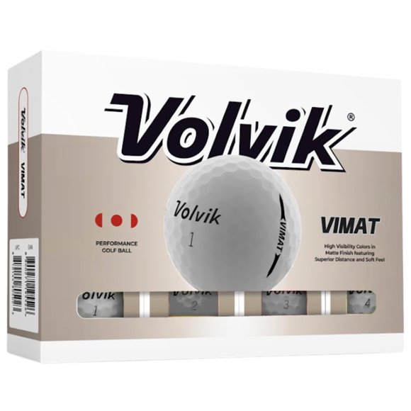 Pelotas de Golf Volvik VIMAT Blanco con Acabado Mate