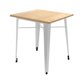thumbnail image 1 of Mesa Tolix Blanca 60X60 Madera Clara, 1 of 2