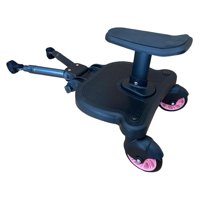 Magideal - Stroller Board Twins Scooter Standing Board Stroller Board Para La Mayoría Cochecitos , Rueda Rosa