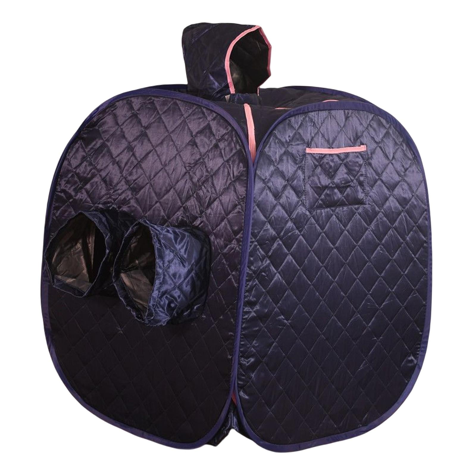Magideal - Sauna Portátil Carpa Sauna Plegable Cabina Vapor Zipper Doble Tela Impermeable Resistente Calor Adecuada Para Relajación Spa En Casa Privacidad En Exteriores Camping Playa Azul Oscuro