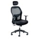 thumbnail image 1 of Silla de oficina ergonómica con apoyabrazos y reposacabezas negro, 1 of 7