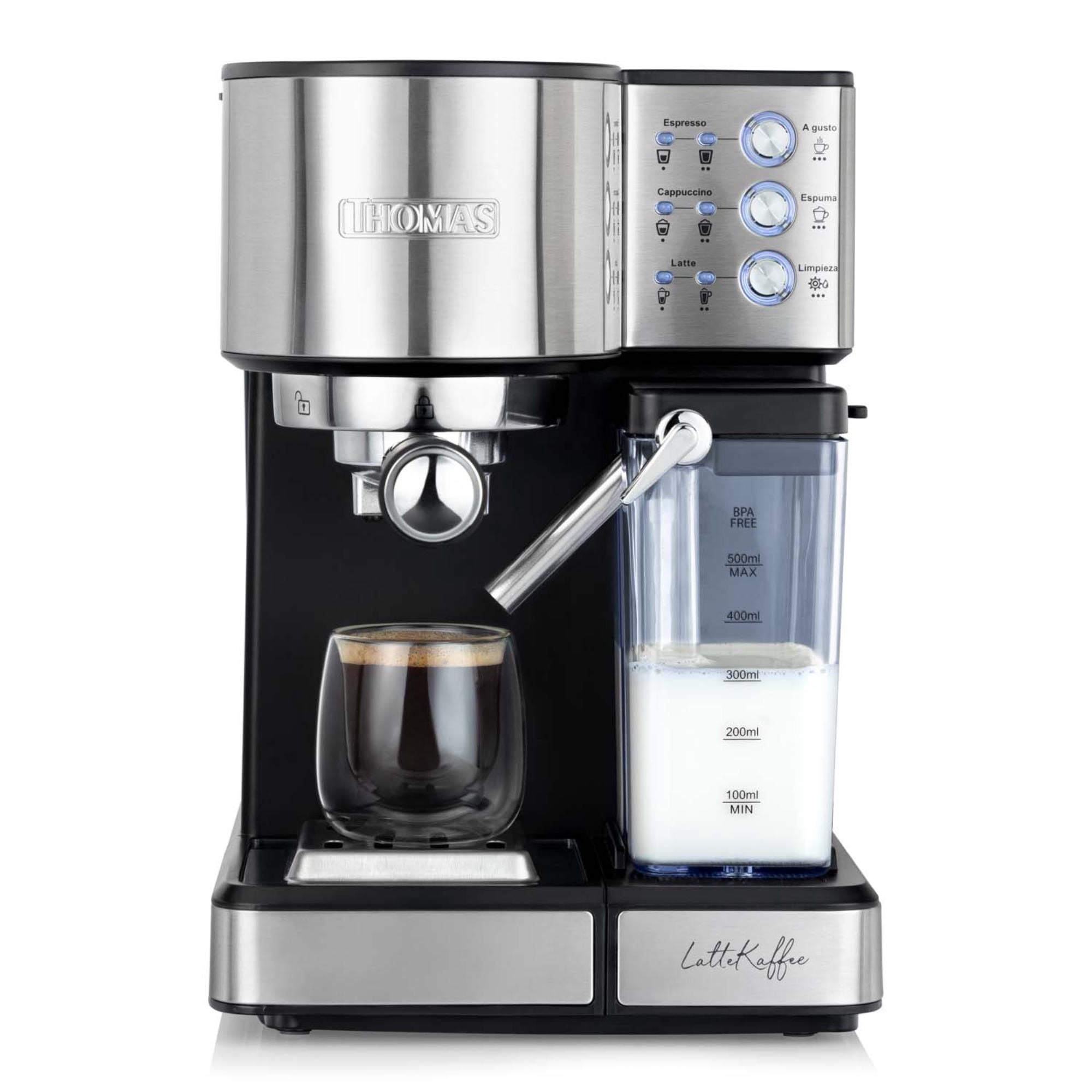 Cafetera Expresso LatteKaffee TH-160DELi 1.8 Litros 1350W Negro/Gris