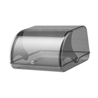 Bothyi - Caja Para Pan, Organizador De Pan Para Mostrador De Cocina, Panadería, Cafetería, Productos Horneados, Color Gris Totalmente Transparente