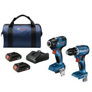 Kit Combinado Bosch Gxl18V-27B22 De 18 V Con Destornillador De Impacto Y Taladro