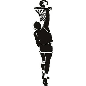 Rienda Libre Graphics - Decomural Basketball Player Slam Dunk Sports Ws-17842