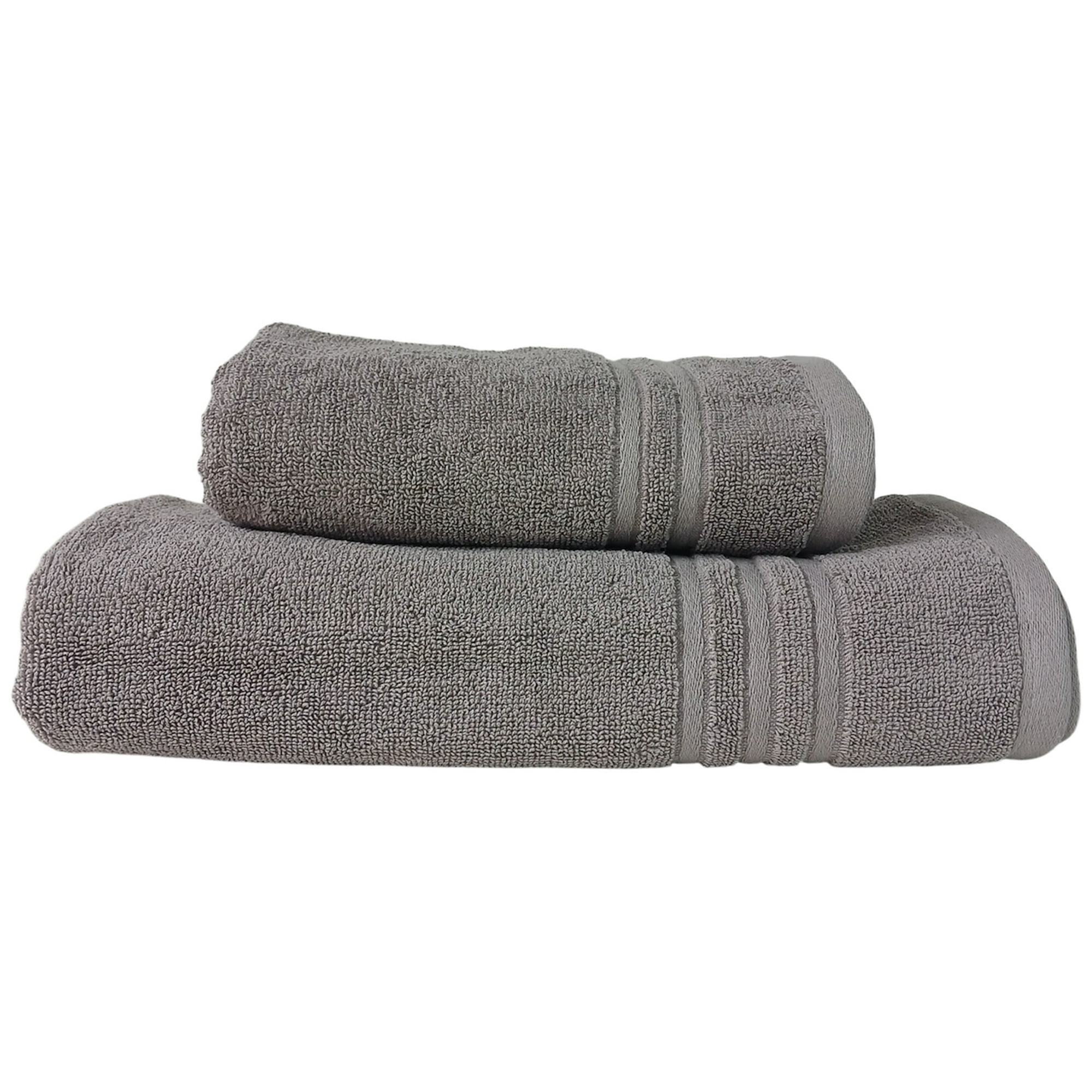 Mallorca - Juego De Toallas De Baño Grecco Gris Perla