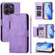 thumbnail image 1 of Funda Billetera Cremallera para Motorola Moto G67 con Porta Tarjetas, Soporte y Correa Morado, 1 of 5
