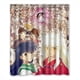 thumbnail image 1 of Cortina de ducha divertida de Inuyasha con dibujos animados, juego de cortina de baño con ganchos, tamaño 60 x 72 pulgadas, 1 of 3