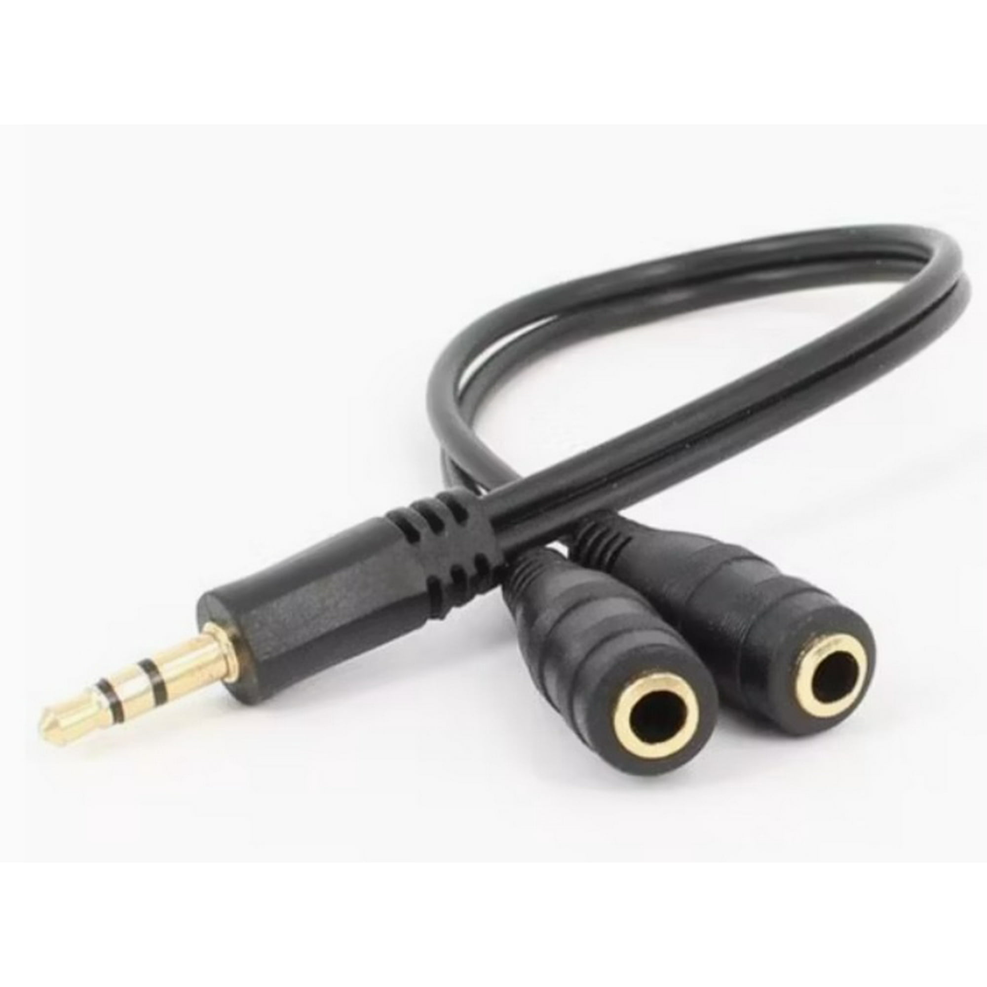 Ashe - Cable Auxiliar A 2 Auxiliar Hembra 3.5mm De 30cm