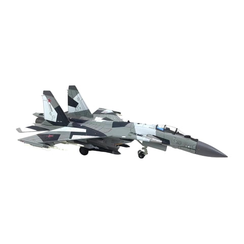 Bothyi - 1/100 Ruso Su35 Fighter Niños Juguetes Diecast Fighter Para Decoración De Escritorio
