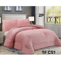 Mundo Shopping - Cobertor De Invierno Plush Liso 2 Plazas Rosado