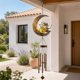 thumbnail image 2 of Campana De Viento Solar Led Decoración Jardín Colgante Hierro dorado HADA, 2 of 9