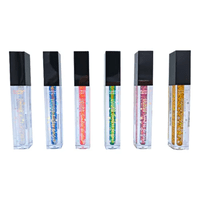 Pack 6 Sombras Glitter Liquida Colores Flower Secret