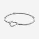 thumbnail image 2 of Pulsera Pandora Moments Cadena Snake Cierre Corazón Plata, 2 of 3