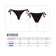 thumbnail image 3 of Bikini mujer calzón clásico con amarras estampado negro Talla XL, 3 of 3