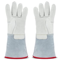 Xusx111 - Guantes Criogénicos Guantes Protectores Ln2 De Brazo Medio De 40 Cm De Largo Para Nitrógeno Líquido / Hielo Seco / Almacenamiento En Frío