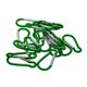 thumbnail image 1 of 20pcs Mini mosquetón de escalada hebilla Snap Spring Clip gancho llavero verde, 1 of 4