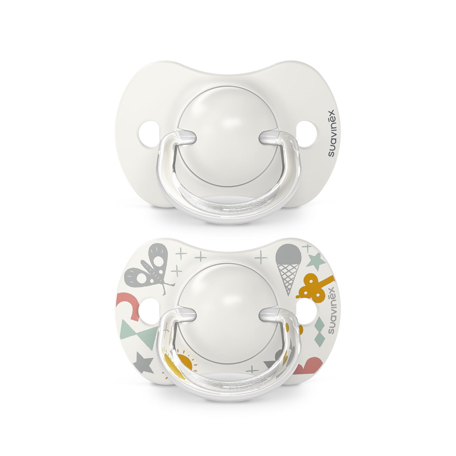 Suavinex - Chupete Fisiologico Silicona 0-6 Meses 2 Un A Walk Gray