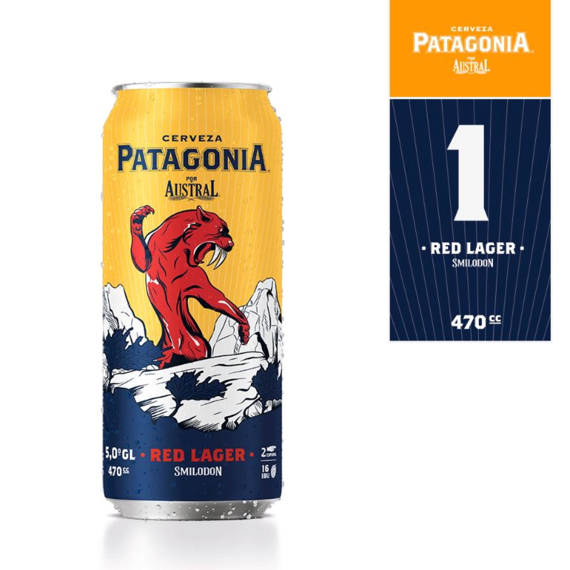 Cerveza Patagonia Red Lager Lata- 470 ml Austral