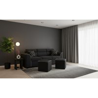 Fancy Hogar - Sofa Pufa 3 Cuerpos 2 Puff