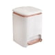 thumbnail image 2 of Bote De Basura Para Baño Con Pedal Y Tapa Tipo Prensa Para Estudio, Lavadero, Blanco, 9L, 2 of 3
