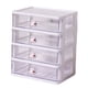 thumbnail image 3 of Organizador De Cajones De Escritorio Estuche Organizador De Cosméticos Para Tocador 4 Cajones Blanco, 3 of 5