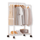 thumbnail image 1 of Organizador Multifuncional Perchero Blanco Doble De Ropa Zapatos, 1 of 5
