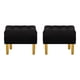 thumbnail image 1 of Set Pouf Wood 1c Felpa 01 Negro, 1 of 5