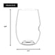 thumbnail image 4 of Juego de 4 copas para vino sin tallo govino irrompibles de 473 ml, 4 of 9